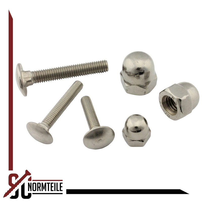 M6 x 45 (25 Pieces) Full Thread DIN 603 /