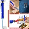 Himtop Carpenter Mechanical Pencils,Solid Carpenter Pencil with 12 Refill,2pcs Solid