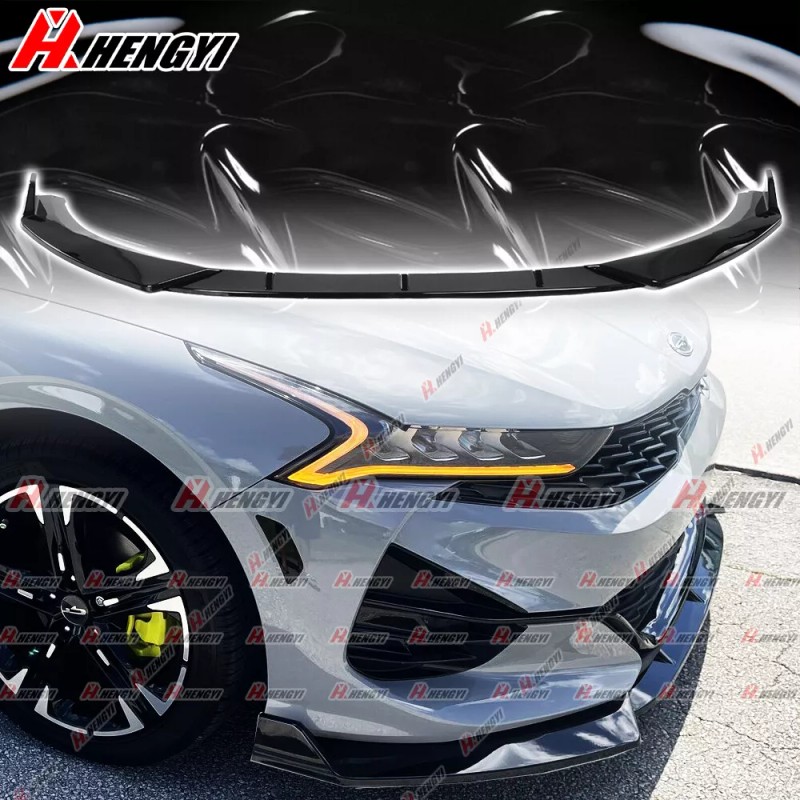 JES Motorsport Front Bumper Lip Splitter Chin Spoiler Gloss Black