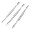 OdontoMed2011® Lot Of 3 Professional Nail Cuticle Pusher Chrome Plated
