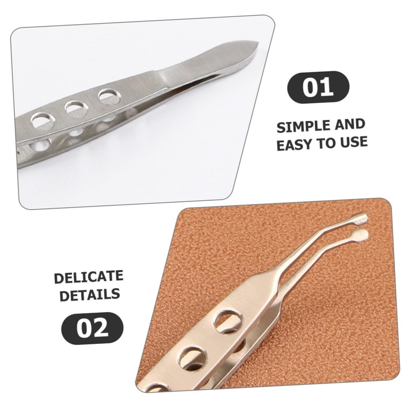 IWOWHERO Mcobeauty Angled Remover Eyelid Tweezer Meibomian Gland Expressor for