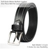 ROYBELE Mens belt, 1.5 inch wide Full Grain Real Leather