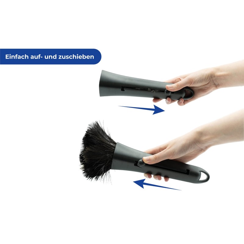 Maximex Retractable ostrich feather duster, allergy-friendly duster cleans even the