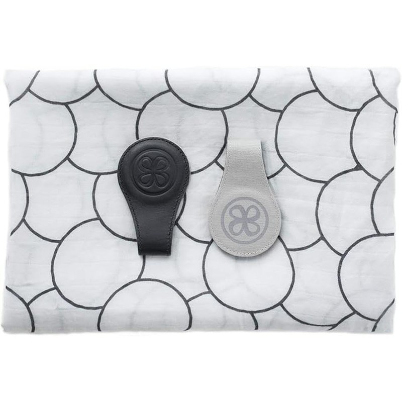2 STK Cloby Swaddle Magnet Clips Leather 2 farbig Rear