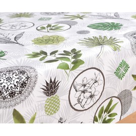 Beautex Oilcloth for Tables, Wipe-Clean Tablecloth, Square, Round, Oval, Motif and Size Selectable