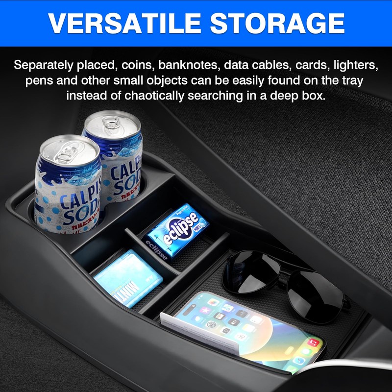 Autorder Lower Center Console Organizer for 2024 2025 Kia EV9