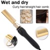 Multi Functional Electric Heating Hair Straightener Comb Hair Curler Curling