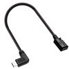 USB Mini Female to USB-C Male Adapter Cable - 0.9ft