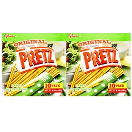 Glico Pretz Original Baked Snack Sticks 6.35oz, 2 Pack