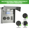 RV Electrical Panel with Breaker, Temporary Power RV Outlet Box