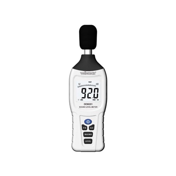 Velleman Sound Level Meter 30-130dB LCD Display Auto Shut-Off for