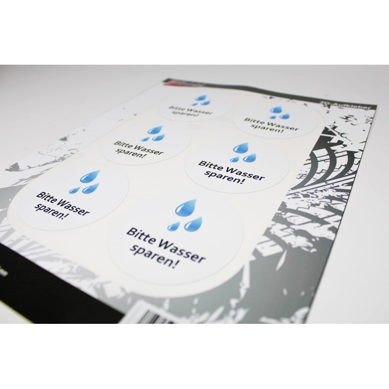 BIKE-label Water Saving Sticker Tap Turn Safety Sign for Employees