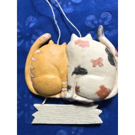 CAT CHRISTMAS ORNAMENT  "Cats are Children in Fur Coats"  Group of Kitties