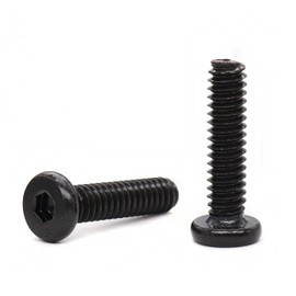 cSeao 20pcs Black 1/4-20 x 5/8" Socket Cap Screws Allen Head Bolts with One Hex Key