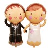 Ximkee 2pcs Large Helium Foil Inflatable Balloons for Wedding, Birthday,