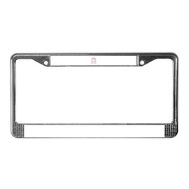 CafePress Shake Your Cotton Tail Chrome License Plate Frame, License Tag Holder