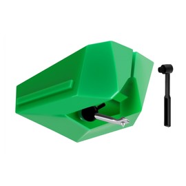 Record Player Needle Replacement for AT-VMN95E, JUKFITA Turntable Stylus Compatible with AT-LP120X, AT-LP120X-USB Turntables, Include 1 Cleaning Brush