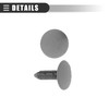 Motoforti Universal Car Rivet Buckle Ceiling Lining Trim Panel Clips,14