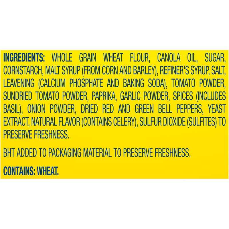 Wheat Thins Whole Grain Crackers 8.5 Oz Boxes 6, Sundried