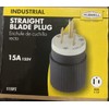 Industrial 4 Pack 15A 125V NEMA 5-15P STRAIGHT BLADE PLUG