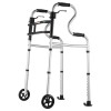 3-in-1 Adjustable Height & Width Lightweight Aluminum Folding Walker on