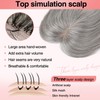 Flufymooz Real Human Hair Toppers for women, 10 Inch Clip