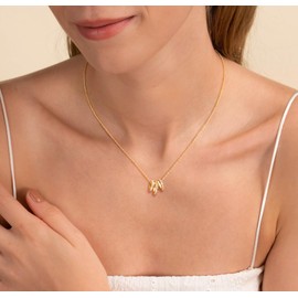 CHESKY Cubic Zirconia Circle Pendant Necklaces for Women, Dainty Gold Simple Chain Necklaces for Women 14k Gold Plated Hypoallergenic Link Trendy Multiple Circle Necklaces Statement Jewelry