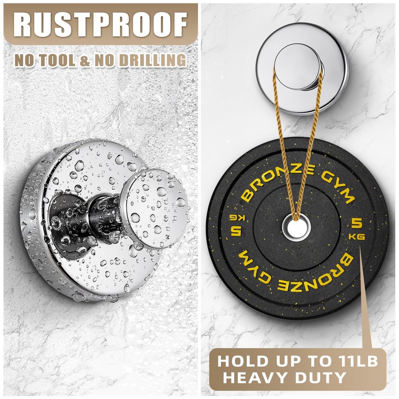 Fenas Suction Cup Hooks for Shower No-Drill Bathroom Hooks for