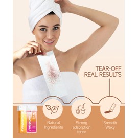 Roll on Wax, Waxfans Wax Roller (4 Packs),Depilatory Hair Wax Removal for Body Hair, Legs, Arms,Wax Roll on Refill，3.53 Ounce