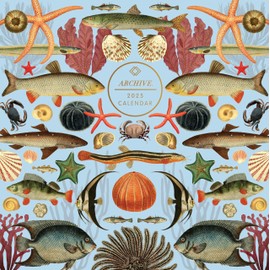 2025 Archive Oceans Sealife Square Wall Calendar