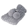 Hot Water Bag PVC Plush Fabric Cover Wide Mouth Design