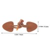2 Pcs Faux Leather Sew-on Toggle Closures with Resin Horn