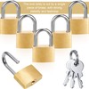 Hotop 32 Pieces Mini Padlock Small Solid Brass Locks 1.25