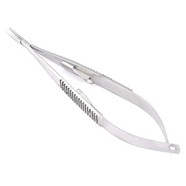 castroviejo Needle Holder 5.5 inches Curved with Lock by TeckMed