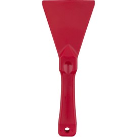 SPARTA Polypropylene Scraper Tool Food Safe Scraper for Removing Caked-On Residue in Commercial Kitchens, Plastic, 7.82 x 3 Inches, Red