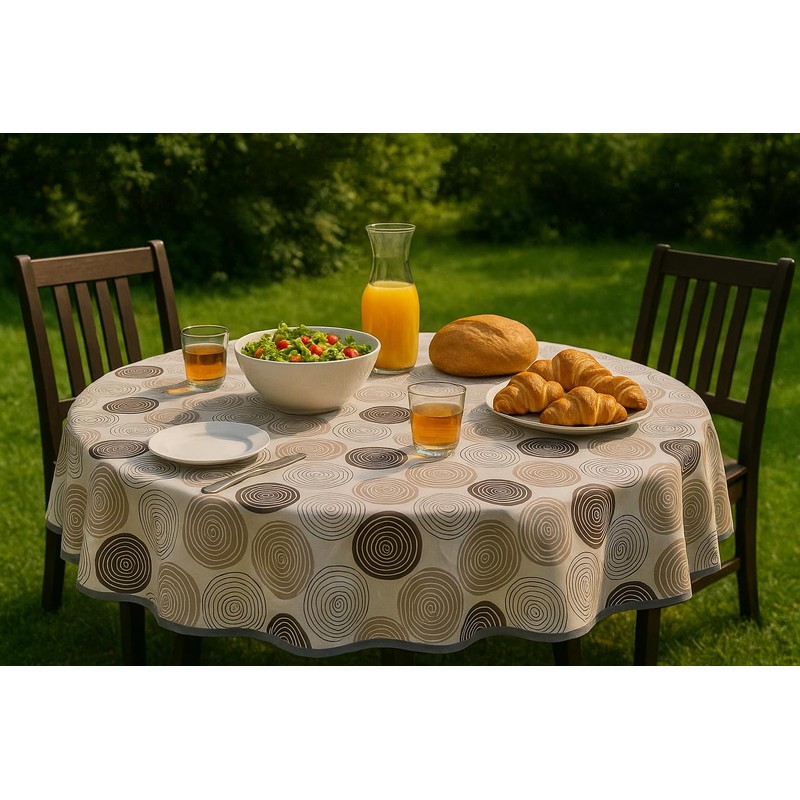 texpot Oilcloth 130 x 160 cm with Curl Washable with