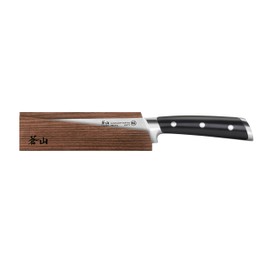 Cangshan TS Series 1020786 Swedish Sandvik 14C28N Steel Forged 6-Inch Boning Knife and Wood Sheath Set