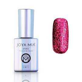 JOYA MIA Glitter gel nail polish Platinum gel nail polish SparX Beautiful Titanium Sparkle Gel Polish (SPX-28)