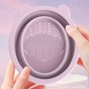 5pcs Makeup Brush Cleaning Solution Bowl Kit Residue Removal Powder