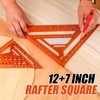 RONGPRO 2pcs Rafter Square, 12-inch & 7-inch Carpenter Sqaure Set