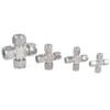 Compression Tube Pipe Fitting Stainless Steel Compression Fitting Adapter Cross