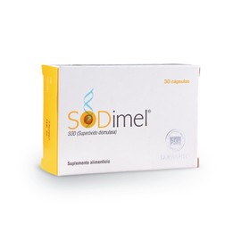 SODIMEL Antioxidante 30 Cápsulas | Superóxido Dismutasa (SOD) de Melón Francés | Reduce Estrés Oxidativo | Suplemento Alimenticio para Piel, Sueño y Vitalidad