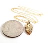 Anatomical Heart Necklace Gold