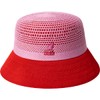 Kangol Double Mesh Lahinch - Peony Pink/Scarlet/S Bucket Hat
