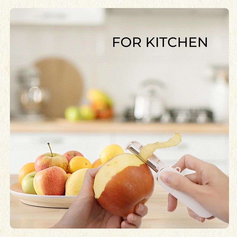 Foldable Peeler with Sharp Stainless Steel Blade, Compact Size for