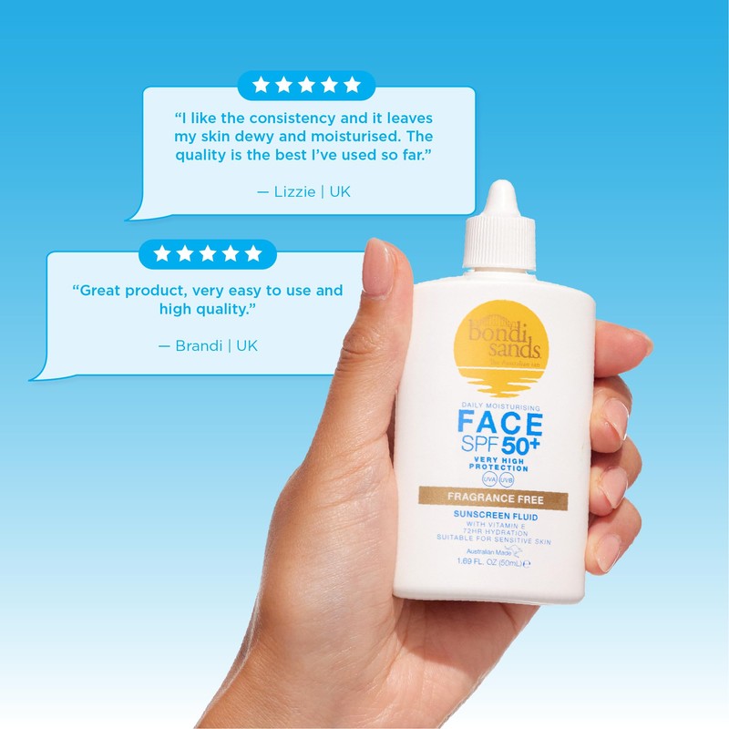 Bondi Sands SPF 50+ Fragrance Free - Face Fluid 50mL