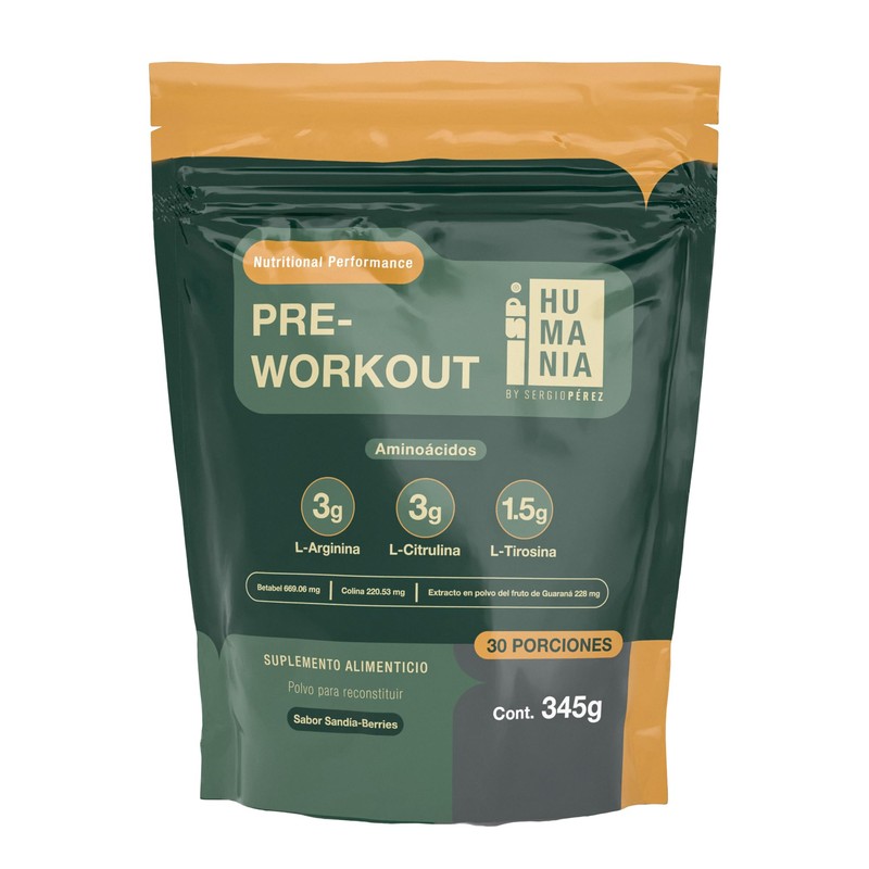 SP HUMANIA Pre Entreno Pre Workout con Citrulina y L-Arginina