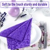 Zi Lan Purple Cloth Napkins Set of 4-18x18, inches Square