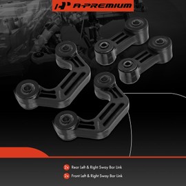 A-Premium Set of 4, Front & Rear Sway Bar Links Kit Stabilizer Bar Links, Compatible with Subaru Forester 1998-2002, Impreza 1993-2007, Legacy 1993-1999 & Saab 9-2X 2005-2006