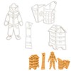 Set of 4 Beekeeping Tools Cookie Cutters (Shapes: Beehive, Beehive